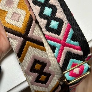 Two Colorful Adjustable Guitar Crossbody Purse Straps